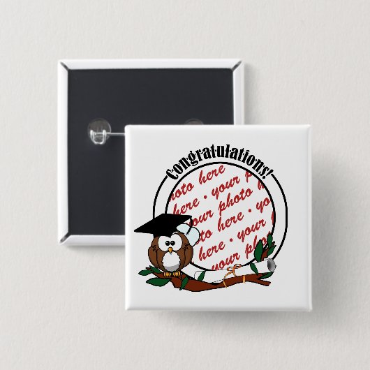 Niedlicher Abschluss mit Cap & Diploma Button (Vorne & Hinten)