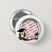 Niedlicher Abschluss mit Cap & Diploma Button (Vorne & Hinten)