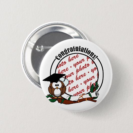Niedlicher Abschluss mit Cap & Diploma Button (Vorne & Hinten)