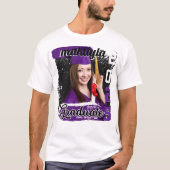 Niedlicher Abschluss Personalisiert Foto und Name T-Shirt (Vorderseite)