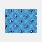 Niedlicher Abschluss Skull Blue Gothic Muster Fleecedecke (Vorderseite (Horizontal))