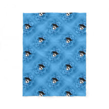 Niedlicher Abschluss Skull Blue Gothic Muster