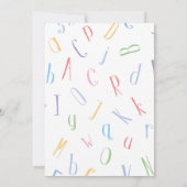 Niedlicher Abschluss vor der Schule Einladung (Rückseite)