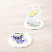 Niedlicher Abstrakter Chihuahua Sandstone Unterset Getränkeuntersetzer (Seite)