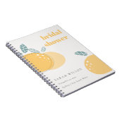 Niedlicher Abstrakter Lemon Fruchtiges fett Brautp Notizblock (Rechte Seite)