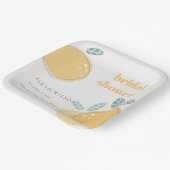 Niedlicher Abstrakter Lemon Fruchtiges fett Brautp Pappteller (Gewinkelt)