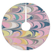 Niedlicher Abstrakter Marmorpinsel Polyester Weihnachtsbaumdecke (Vorderseite)