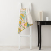 Niedlicher Abstrakter Marmorwirbel in erdfarbenem  Sherpadecke (Beispiel)