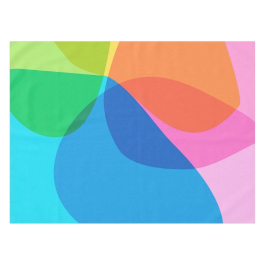 Niedlicher Abstrakter Regenbogen Tischdecke (Vorderseite (Horizontal))