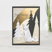 Niedlicher Abstrakter Urwald Karte (Vorderseite)