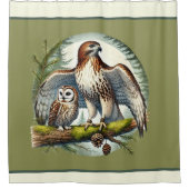 niedlicher Adler Duschvorhang (Vorderseite)