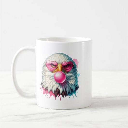 Niedlicher Adler mit NK-Gläsern und Bubbl Kaffeetasse (Links)