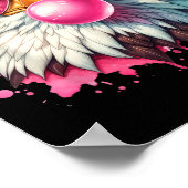 Niedlicher Adler mit NK-Gläsern und Bubbl Poster (Ecke)