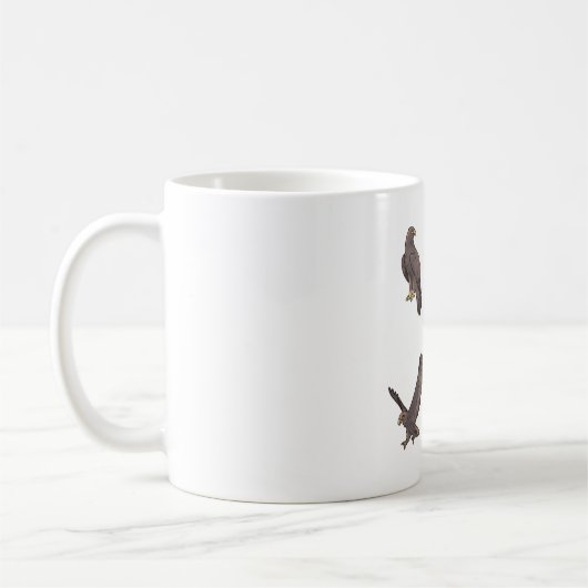 Niedlicher Adler Wilhelm � Süße Tier Kaffeetasse (Links)