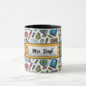 Niedlicher adorable Lehrer Name 3D aufgeblähtes Au Tasse (Zentrum)