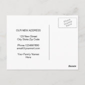 Niedlicher Adresswechsel, den wir auf der Postkart Postkarte (Rückseite)