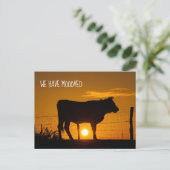 Niedlicher Adresswechsel in der Landwirtschaft Postkarte (Stehend Vorderseite)