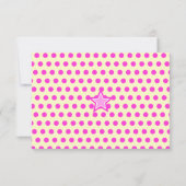 Niedlicher Affe 2. Geburtstag Party Rosa Dankeschö Einladung (Rückseite)