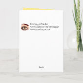 Niedlicher Affe auf Karte (Rückseite)