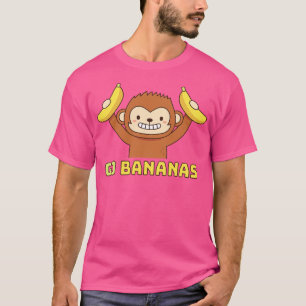Niedlicher Affe-Bananen-Doodle T-Shirt