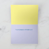 Niedlicher Affe Dankeschön Karte (Innenseite)