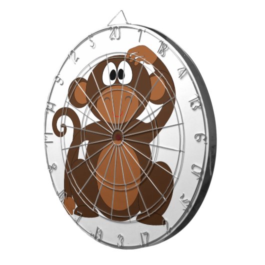 Niedlicher Affe Dartscheibe (Vorderseite rechts)