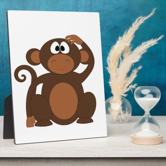 Niedlicher Affe Fotoplatte (Seite)
