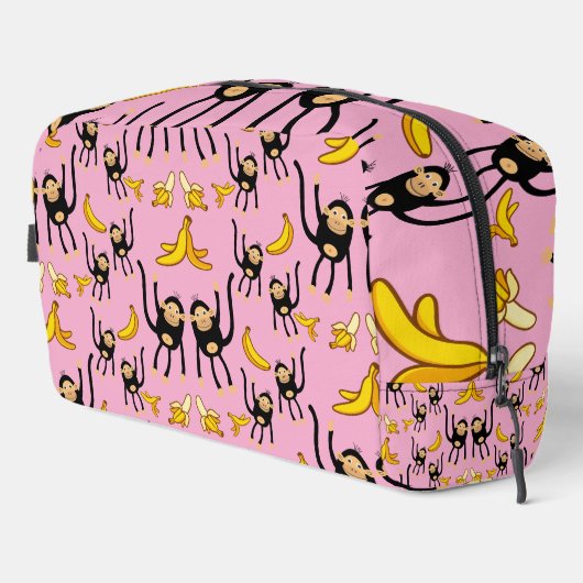 Niedlicher Affe Geburtstag Waschbeutel (Rechte Ecke)