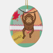 Niedlicher Affe Keramik Ornament (Rechts)