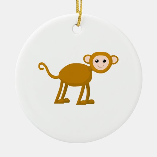 Niedlicher Affe Keramikornament (Vorne)