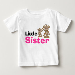 Niedlicher Affe-kleine Schwester Baby T-shirt