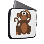 Niedlicher Affe Laptopschutzhülle (Vorne Rechts)