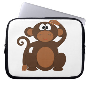 Niedlicher Affe Laptopschutzhülle