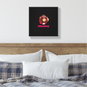 Niedlicher Affe Leinwanddruck (Insitu (Schlafzimmer))