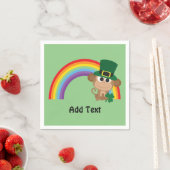 Niedlicher Affe Leprechaun Serviette (Beispiel)