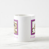 Niedlicher Affe-lila Tasse (Mittel)