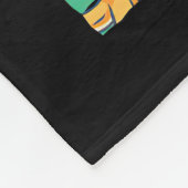 Niedlicher Affe mit Bananen Fleecedecke (Ecke)