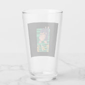 Niedlicher Affe mit Bananen Glas (Rückseite)