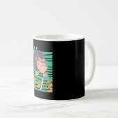Niedlicher Affe mit Bananen Kaffeetasse (VorderseiteRechts)