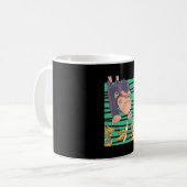 Niedlicher Affe mit Bananen Kaffeetasse (Vorderseite Links)