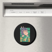 Niedlicher Affe mit Bananen Magnet (In Situ (Geschirrspüler))