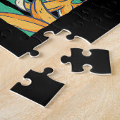 Niedlicher Affe mit Bananen Puzzle (Seite)