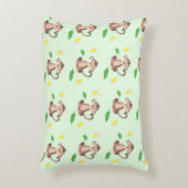 Niedlicher Affe mit Bananenschalen, tropischem Lea Dekokissen (Vorderseite(Vertikal))