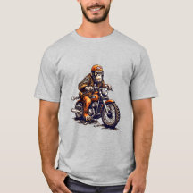 Niedlicher Affe mit einem Motorrad