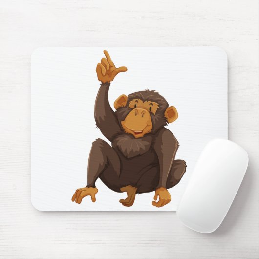  Niedlicher Affe Mousepad (Mit Mouse)