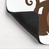 Niedlicher Affe Mousepad (Ecke)