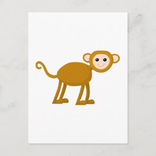 Niedlicher Affe. Postkarte