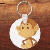 niedlicher Affe Schlüsselanhänger (Vorderseite)