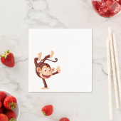 Niedlicher Affe Serviette (Beispiel)