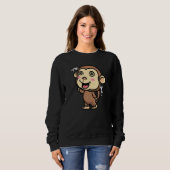 Niedlicher Affe Sweatshirt (Vorne ganz)